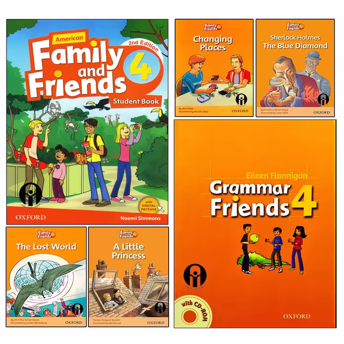 کتاب Family and Friends 4 اثر جمعی از نویسندگان انتشارات الوندپویان شش جلدی