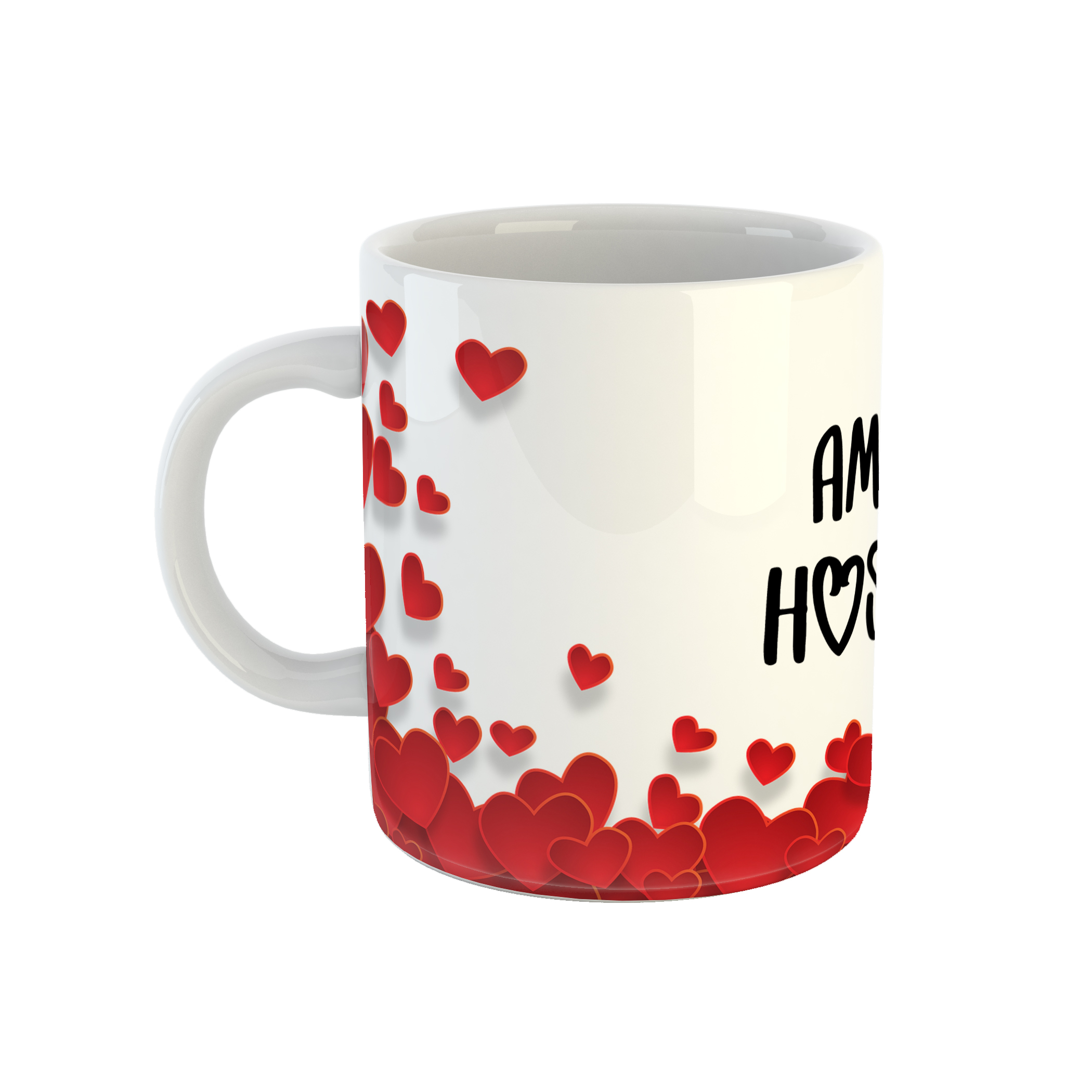 ماگ طرح قلب مدل امیرحسین