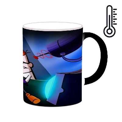 ماگ حرارتی کاکتی طرح کارتون Dexter Laboratory مدل mgh22450