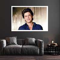 تابلو بکلیت طرح مشاهیر سینمای جهان شاهرخ خان مدل قاب شاسی W-s9894 | دنیای قاب
