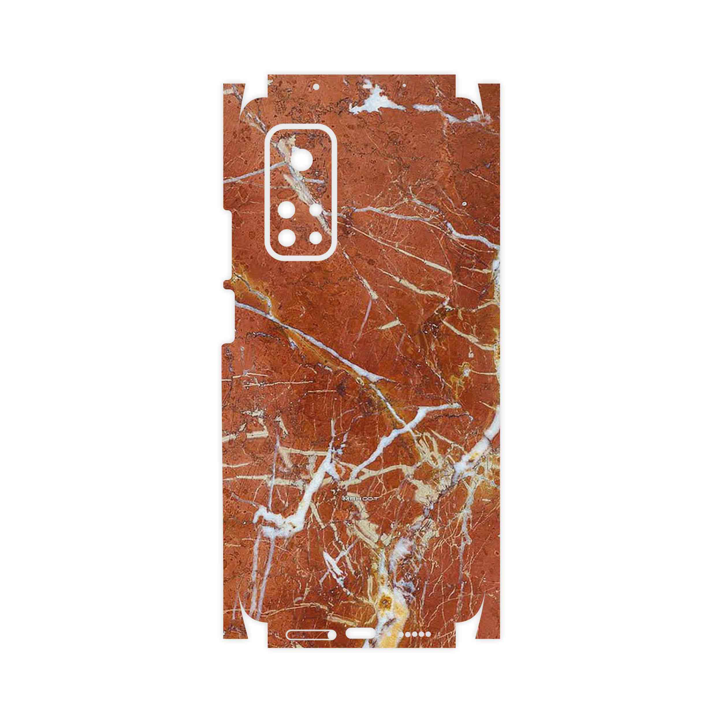 برچسب پوششی ماهوت مدل Red Marble-FullSkin مناسب برای گوشی موبایل شیائومی Mi 10T Pro 5G