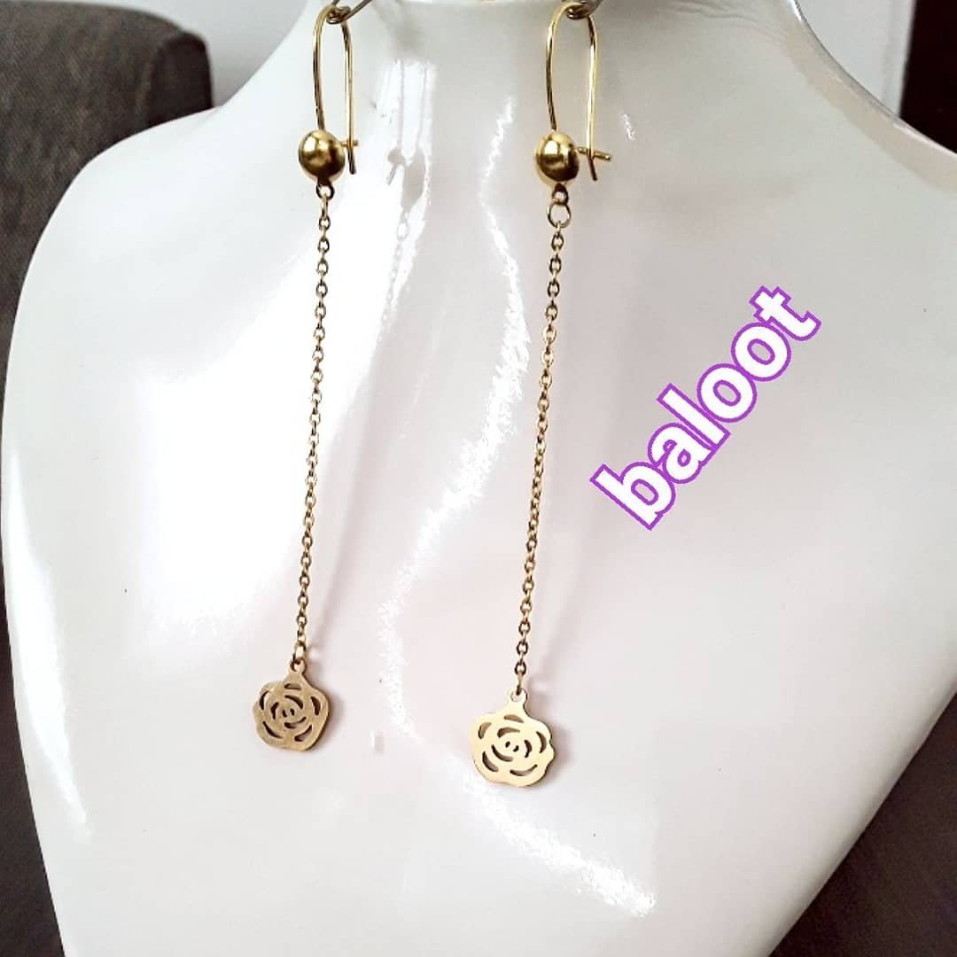 گوشواره گل رز