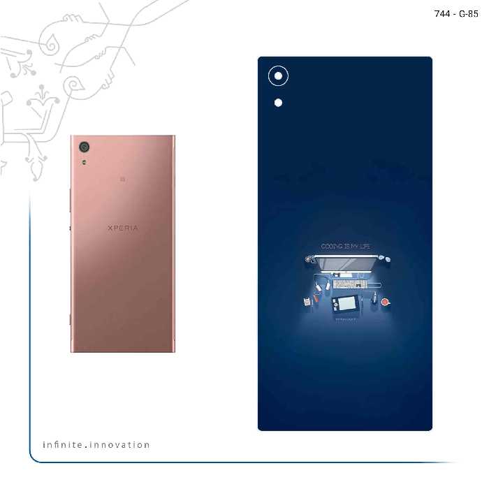 برچسب پوششی ماهوت مدل Programming 3 مناسب برای گوشی موبایل سونی Xperia XA1 Ultra