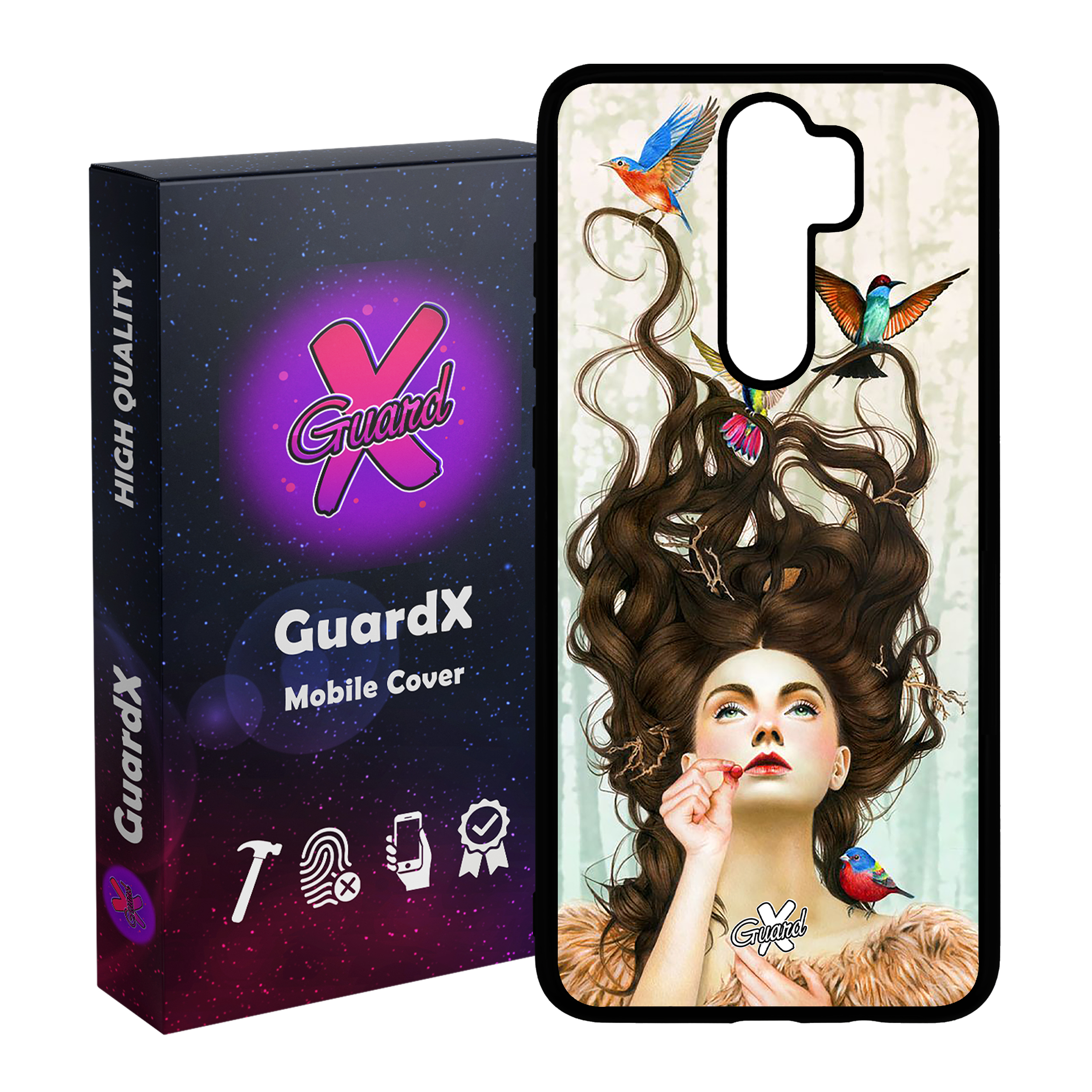 کاور گارد ایکس طرح Girl مدل Glass10290 مناسب برای گوشی موبایل شیائومی Redmi Note 8 Pro