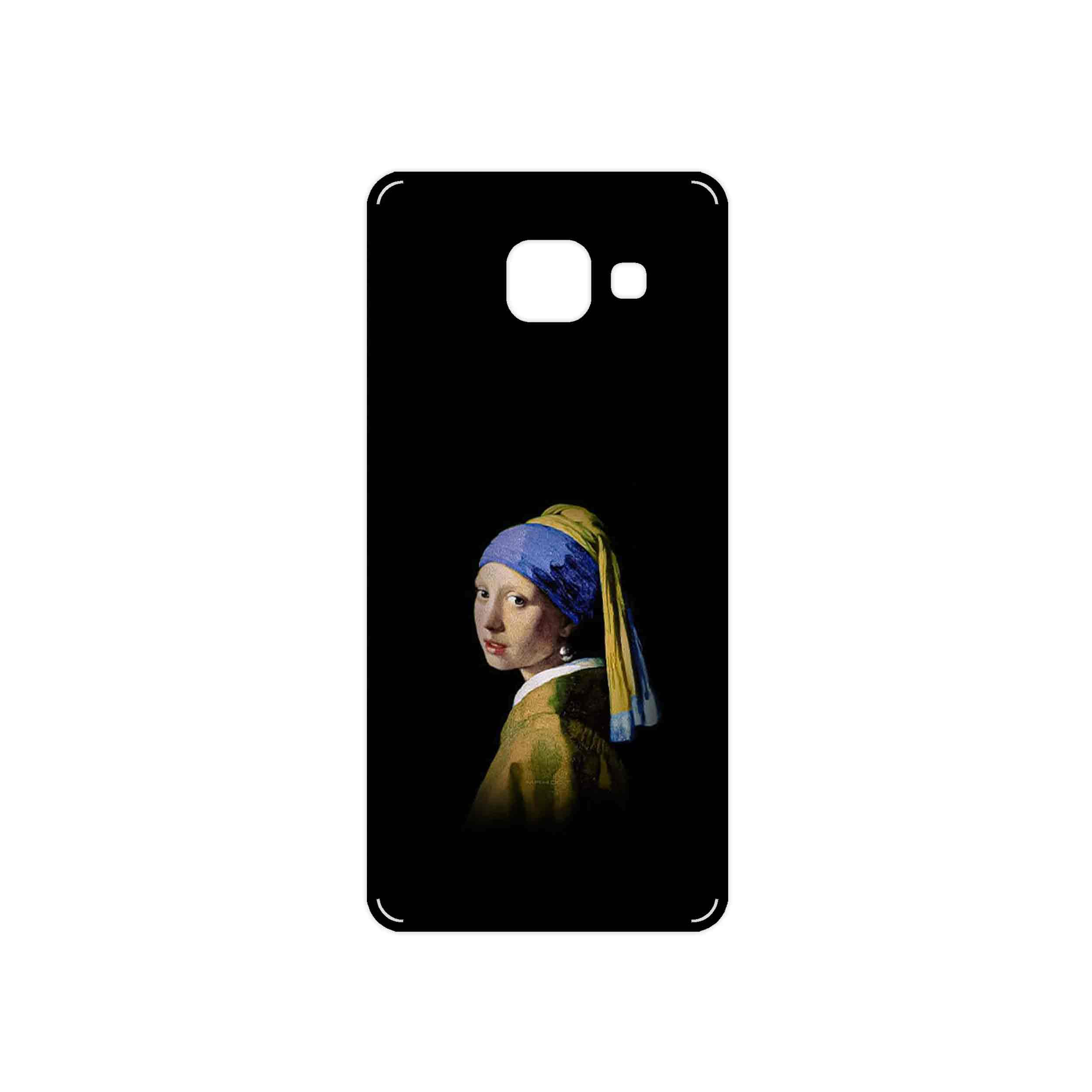 برچسب پوششی ماهوت مدل Girl with a Pearl Earring of Vermeer مناسب برای گوشی موبایل سامسونگ Galaxy A3 2016