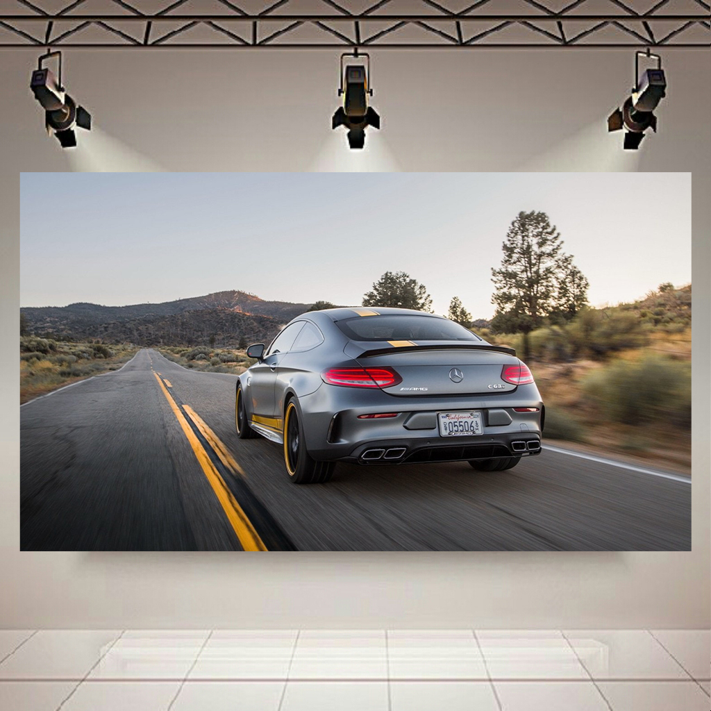 تابلو بوم طرح ماشین مدل مرسدس بنز AMG C63s کد AR9970