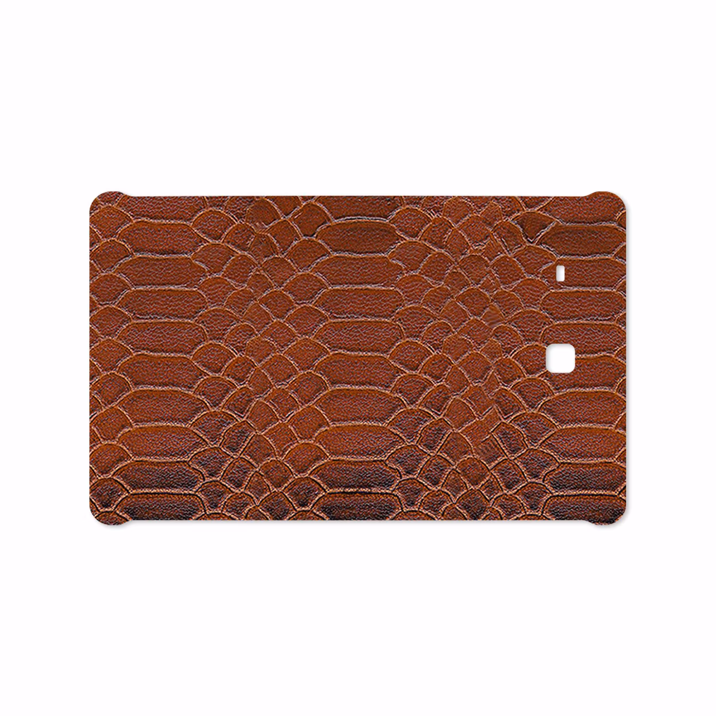 برچسب پوششی ماهوت مدل Brown-Snake-Leather مناسب برای تبلت سامسونگ Galaxy Tab E 9.6 2015 T560