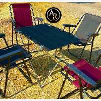 ست میز و صندلی 4 نفره دسته مبلی 7 فنره فوم دار(پس کرایه)