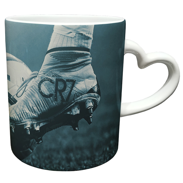 ماگ مدل دسته قلبی طرح رونالدو کد 298