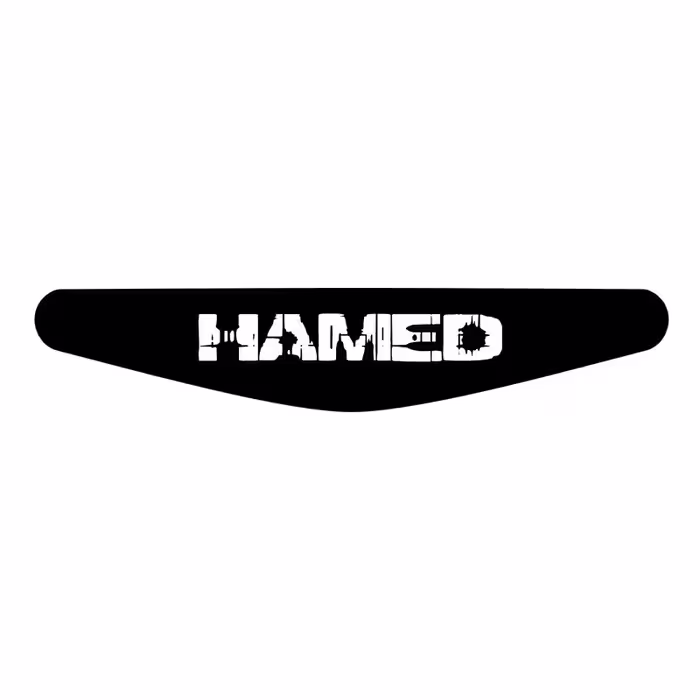 برچسب لایت بار دسته پلی استیشن 4 ونسونی طرح HAMED