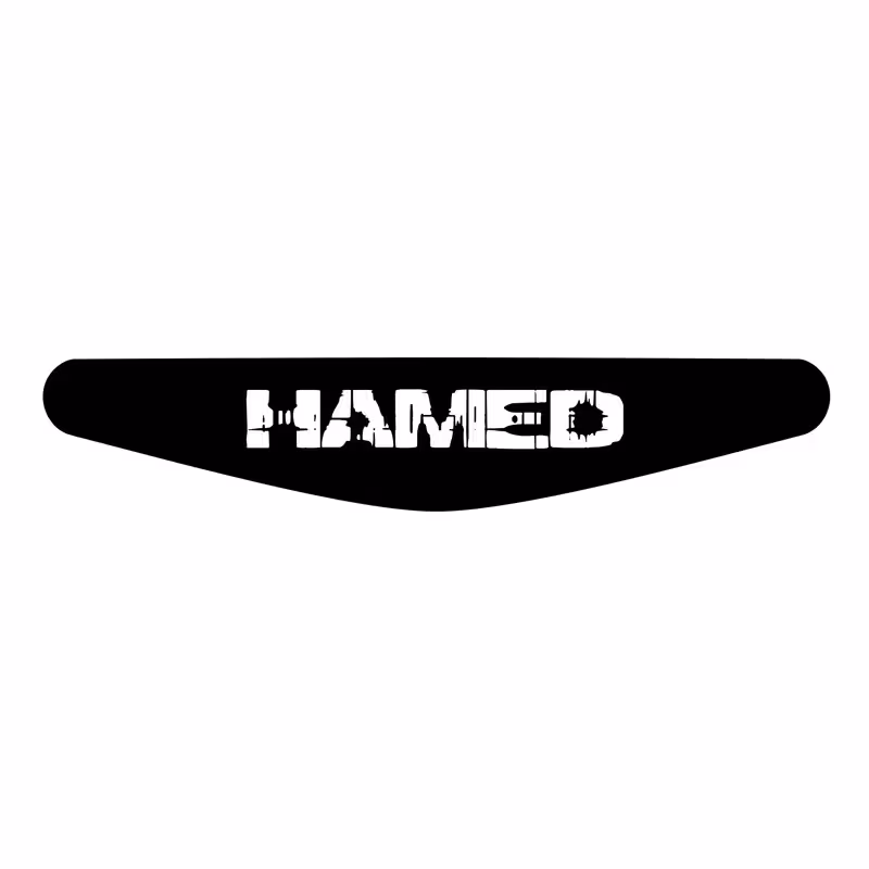 برچسب لایت بار دسته پلی استیشن 4 ونسونی طرح HAMED
