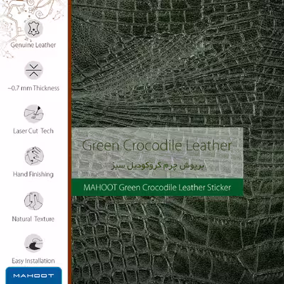 برچسب پوششی ماهوت مدل Green-Crocodile-Leather مناسب برای گوشی موبایل ایسوس Zenfone 2 Laser
