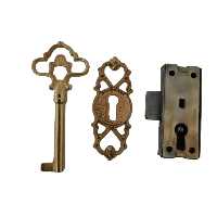 قفل کمدی مدل 104 طرح قلب مجموعه 3 عددی