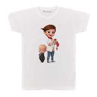 تی شرت بچگانه پرمانه طرح بچه رئیس کد pmt.4201