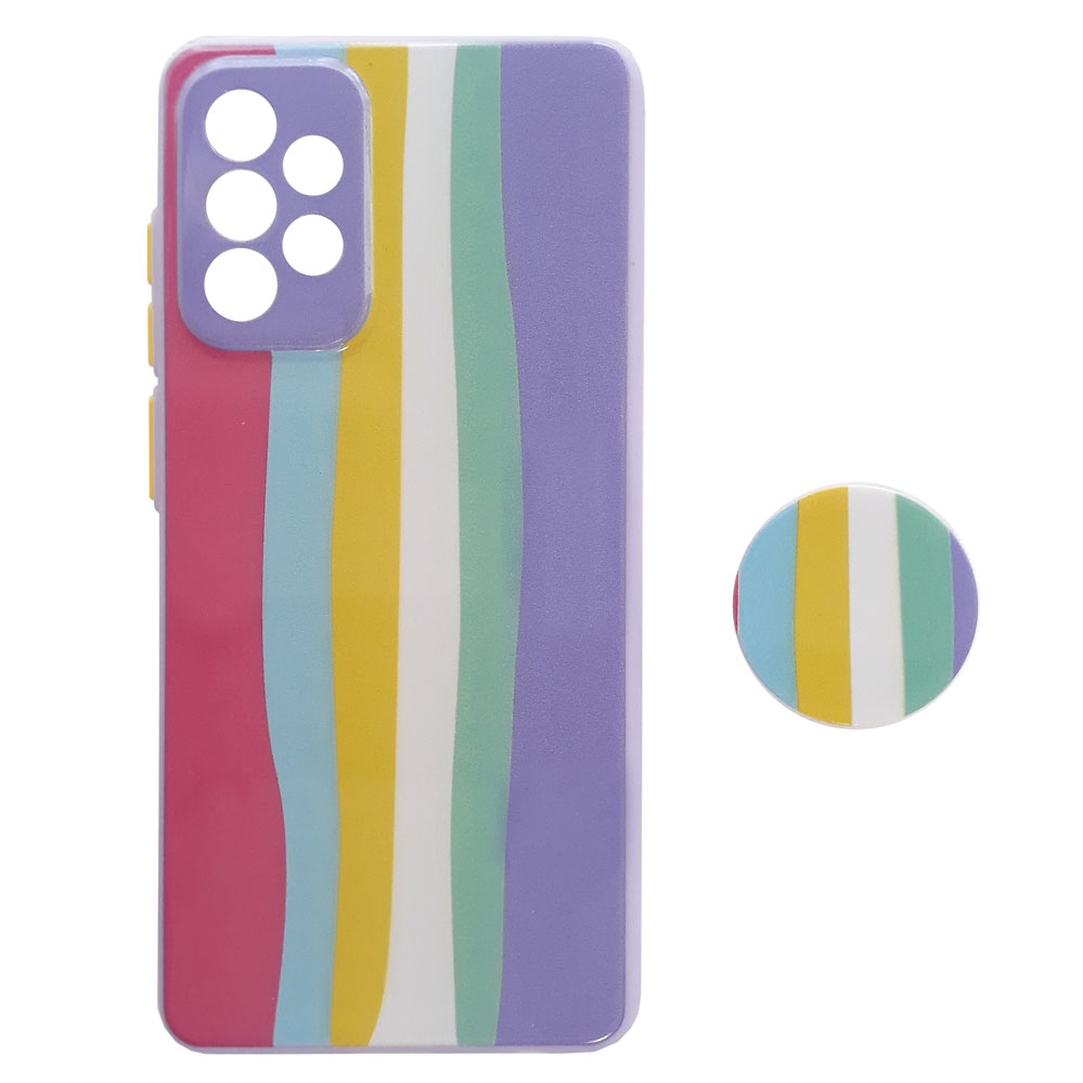 کاور طرح پالت کد S6734 مناسب برای گوشی موبایل سامسونگ Galaxy A72 4G / A72 5G به همراه پایه نگهدارنده