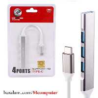 هاب 4 پورت USB-C ایکس پی XP-H815G (ورودی تایپ سی)