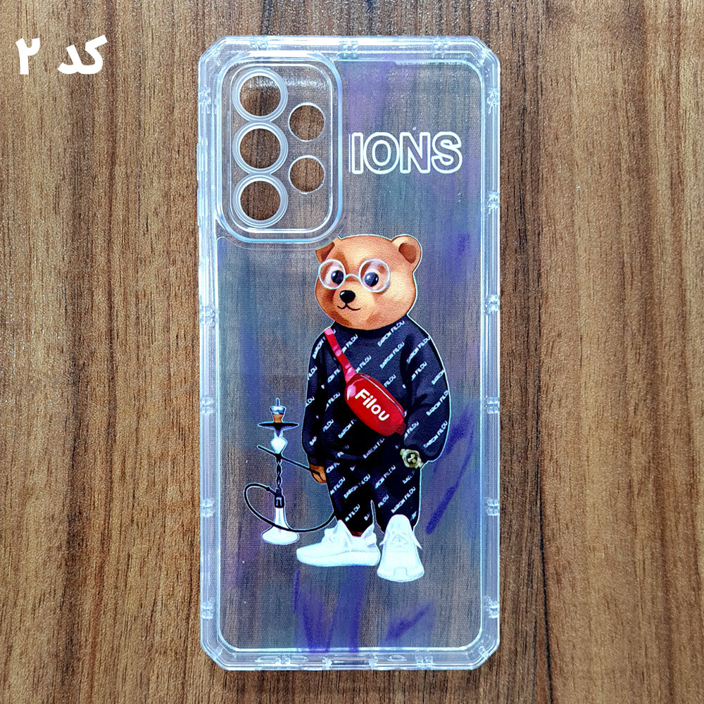 قاب ژله ای شفاف محافظ لنز دار خرسی موبایل سامسونگ A33