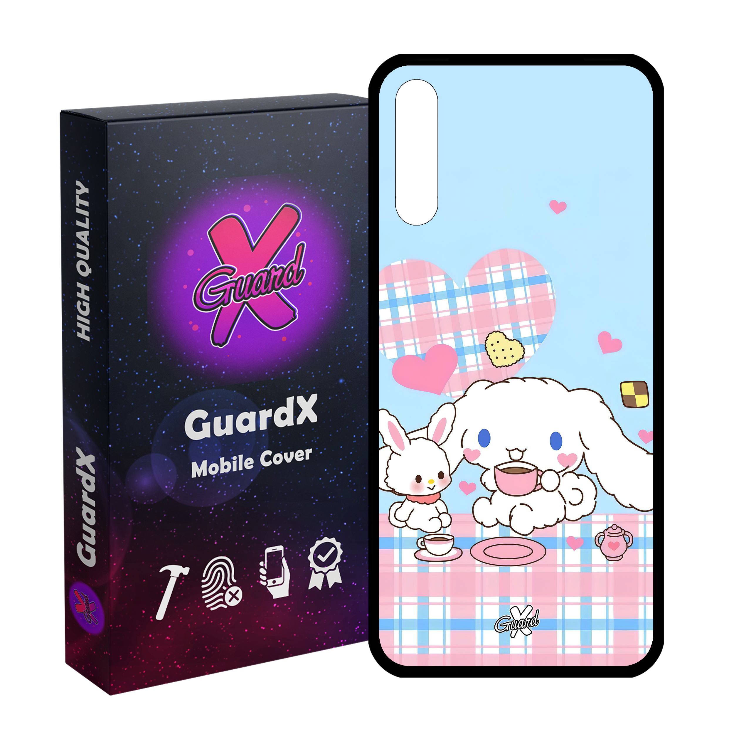 کاور گارد ایکس طرح خرگوش مدل Glass10508 مناسب برای گوشی موبایل آنر 9X/9X Pro/Y9S/P SMART Pro 2019