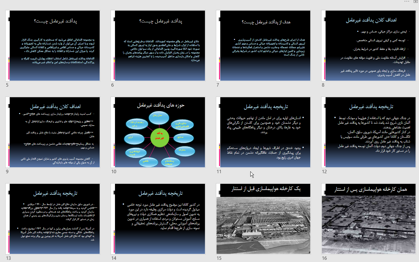 پاورپوينت پدآفند غیرعامل