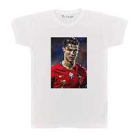 تی شرت آستین کوتاه بچگانه پرمانه طرح کریستیانو رونالدو کد pmt.7786