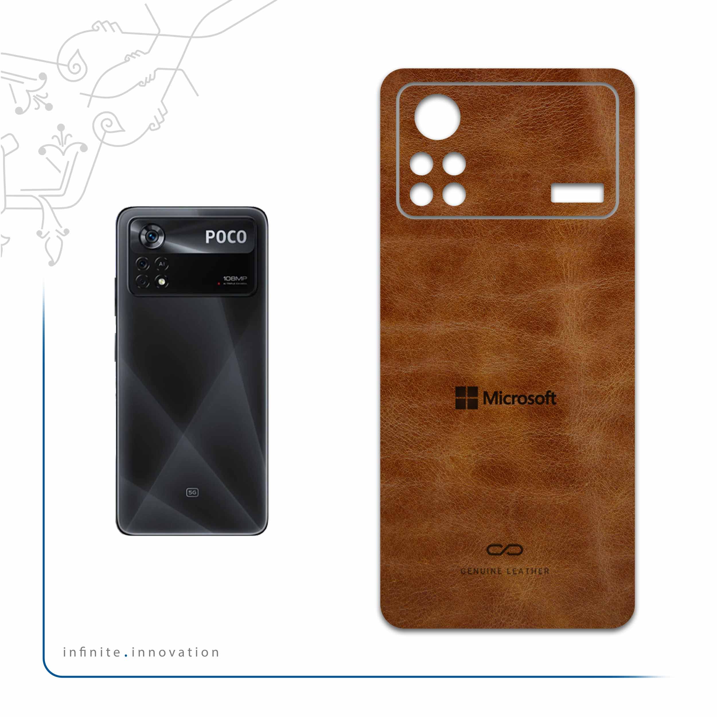 برچسب پوششی ماهوت مدل BFL-MCRSFT مناسب برای گوشی موبایل شیائومی Poco X4 Pro 5G