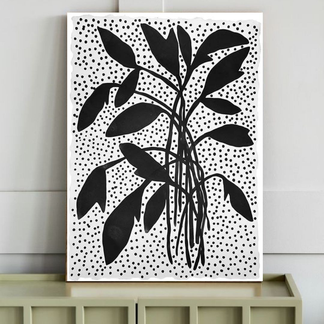 تابلو شاسی گلاک طرح مینیمال گلدان کد FART28