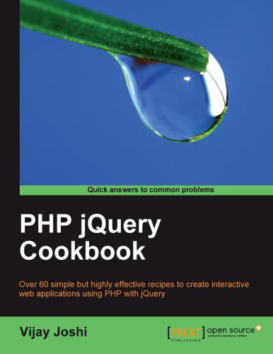 خرید و دانلود نسخه کامل کتاب PHP jQuery Cookbook Samples