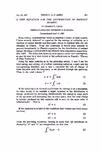 خرید و دانلود نسخه کامل کتاب A New Equation for the Distribution of Radiant Energy