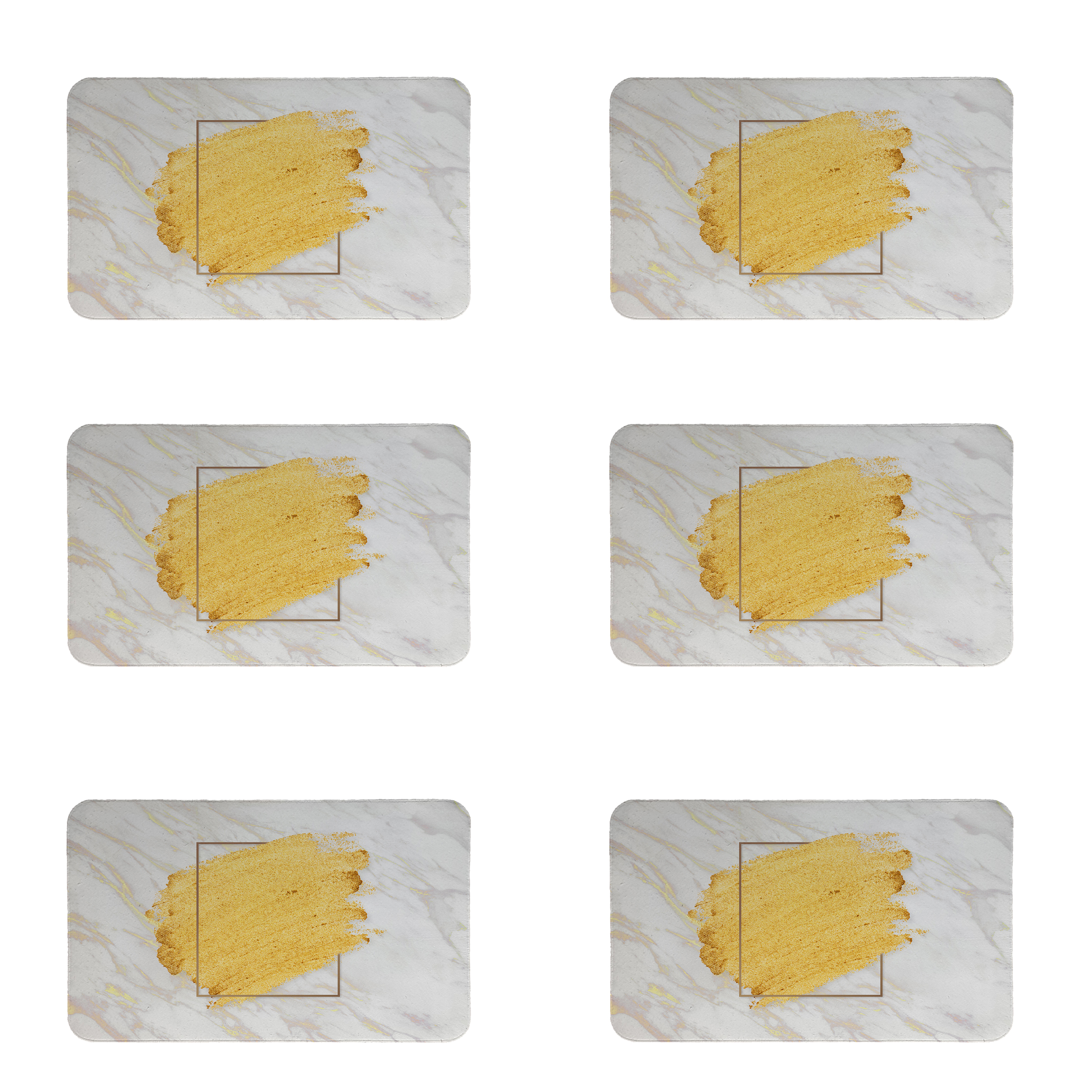 زیربشقابی طرح سنگ کد 8380 مجموعه 6 عددی