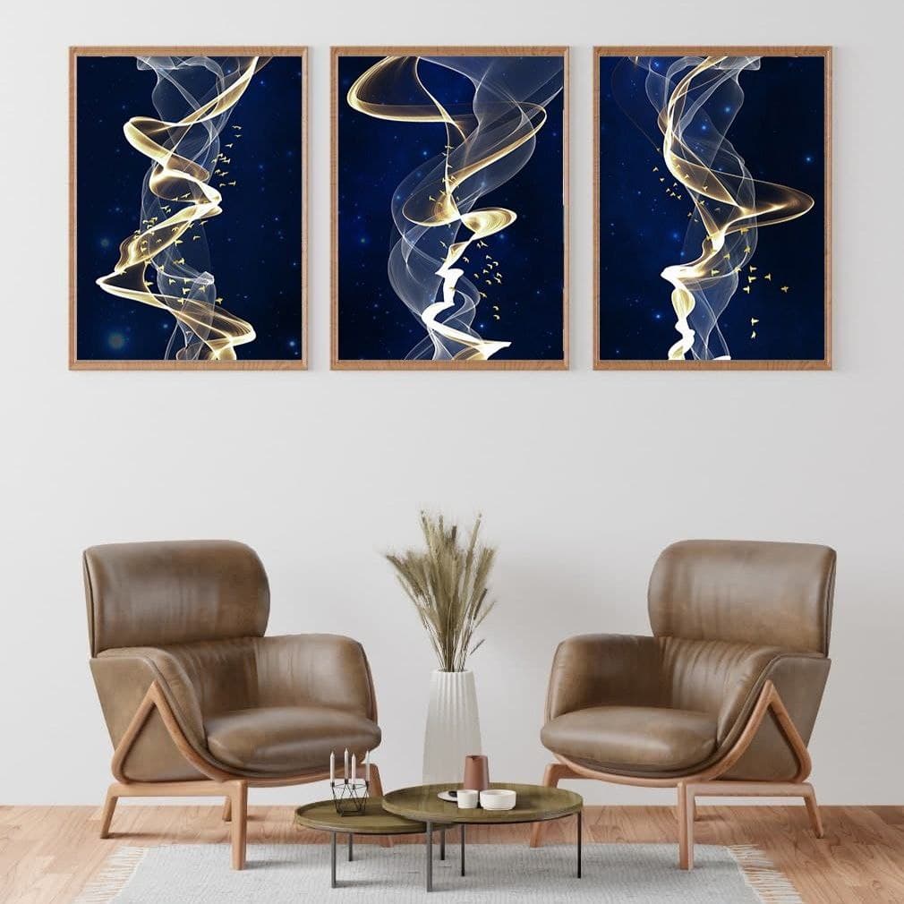 تابلو مدل پرواز و نور مجموعه سه عددی