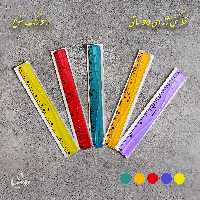 خط کش ژله ای سی سانتی در پنج رنگ زیبا و متنوع