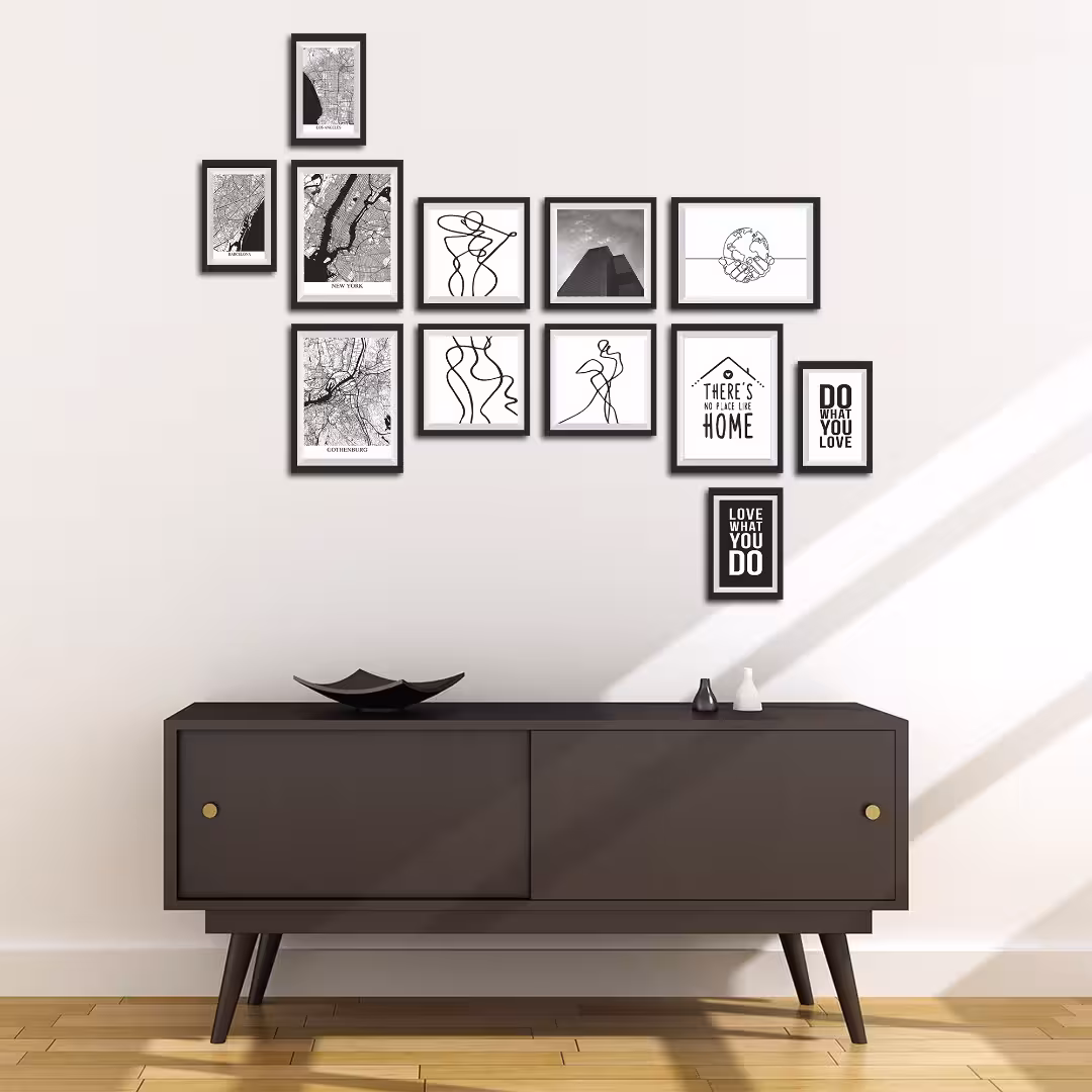 تابلو دکوراتیو مدل DKJ-01 مجموعه 12 عددی