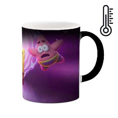 ماگ حرارتی طرح باب اسفنجی و پاتریک مدل mgph14304