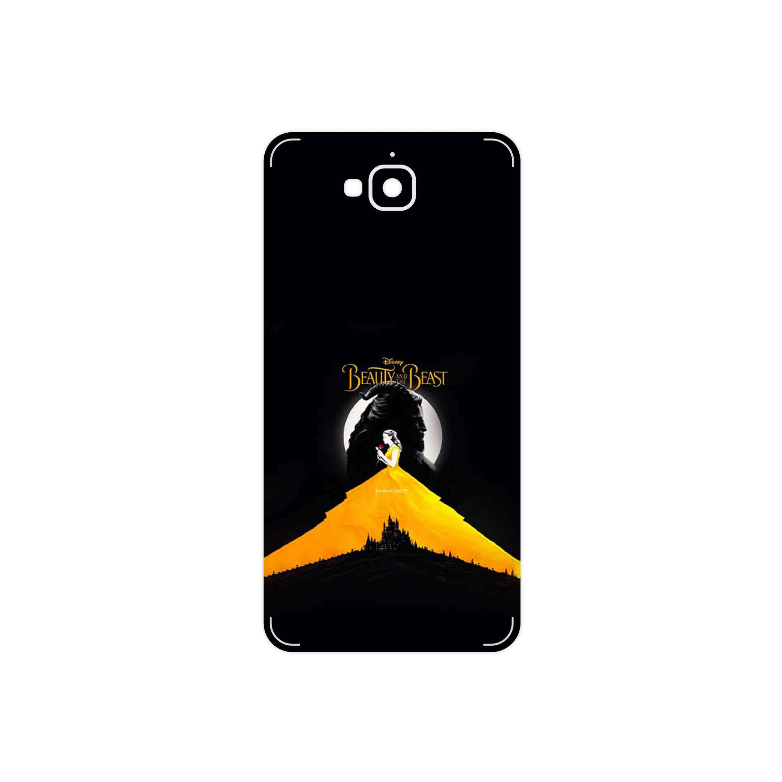 برچسب پوششی ماهوت مدل Beauty and the Beast مناسب برای گوشی موبایل هوآوی Y6 Pro