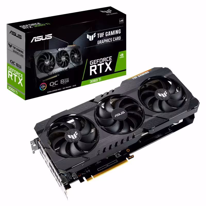کارت گرافیک ASUS TUF Gaming GeForce RTX 3060Ti V2 OC 8GB GDDR6 256Bit