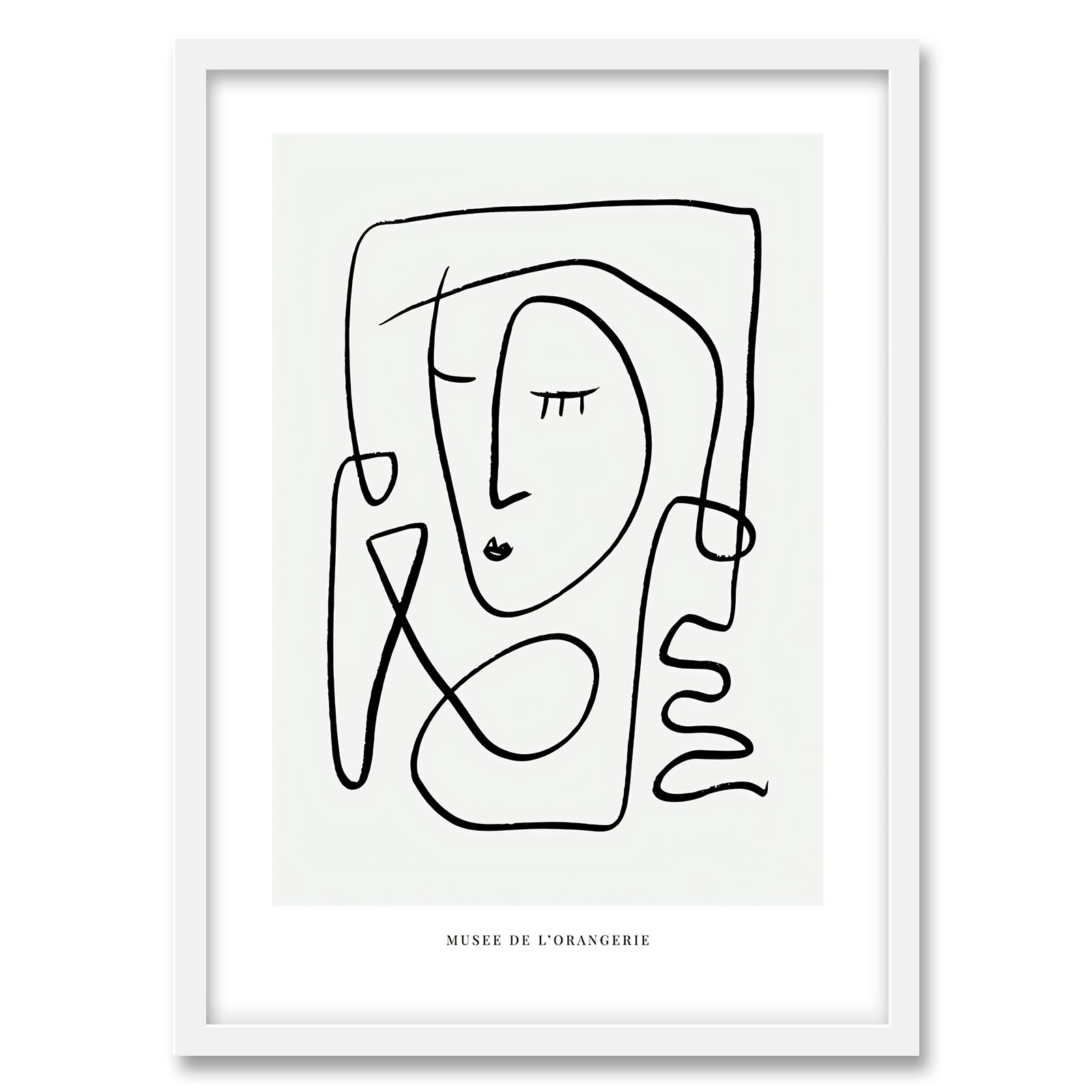 تابلو فورنیمو مدل پرتره لاین آرت مدرن کد 0813W