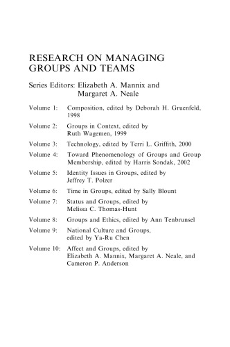 خرید و دانلود نسخه کامل کتاب Diversity and Groups (Research on Managing Groups and Teams Volume 11)