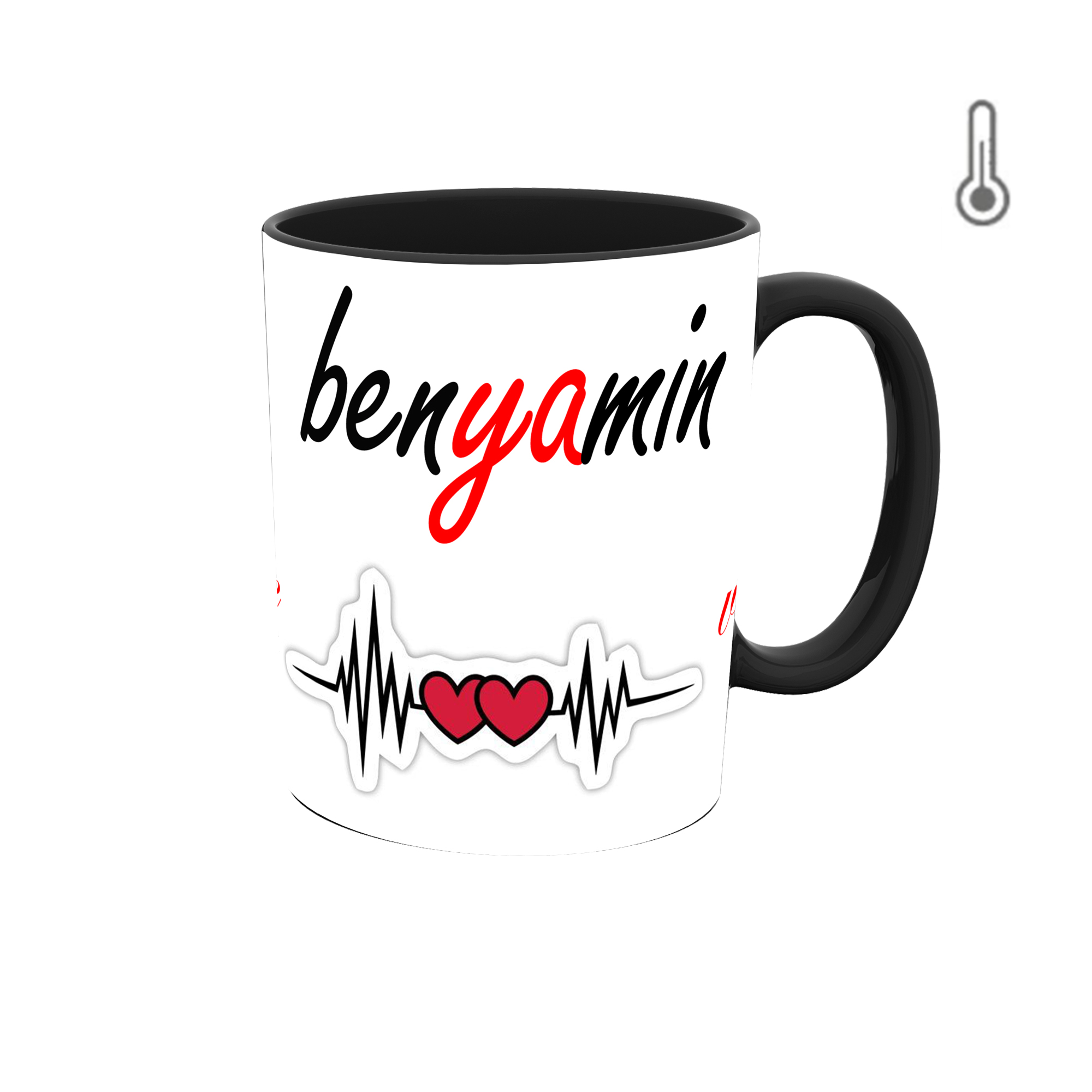 ماگ حرارتی طرح اسم بنیامین