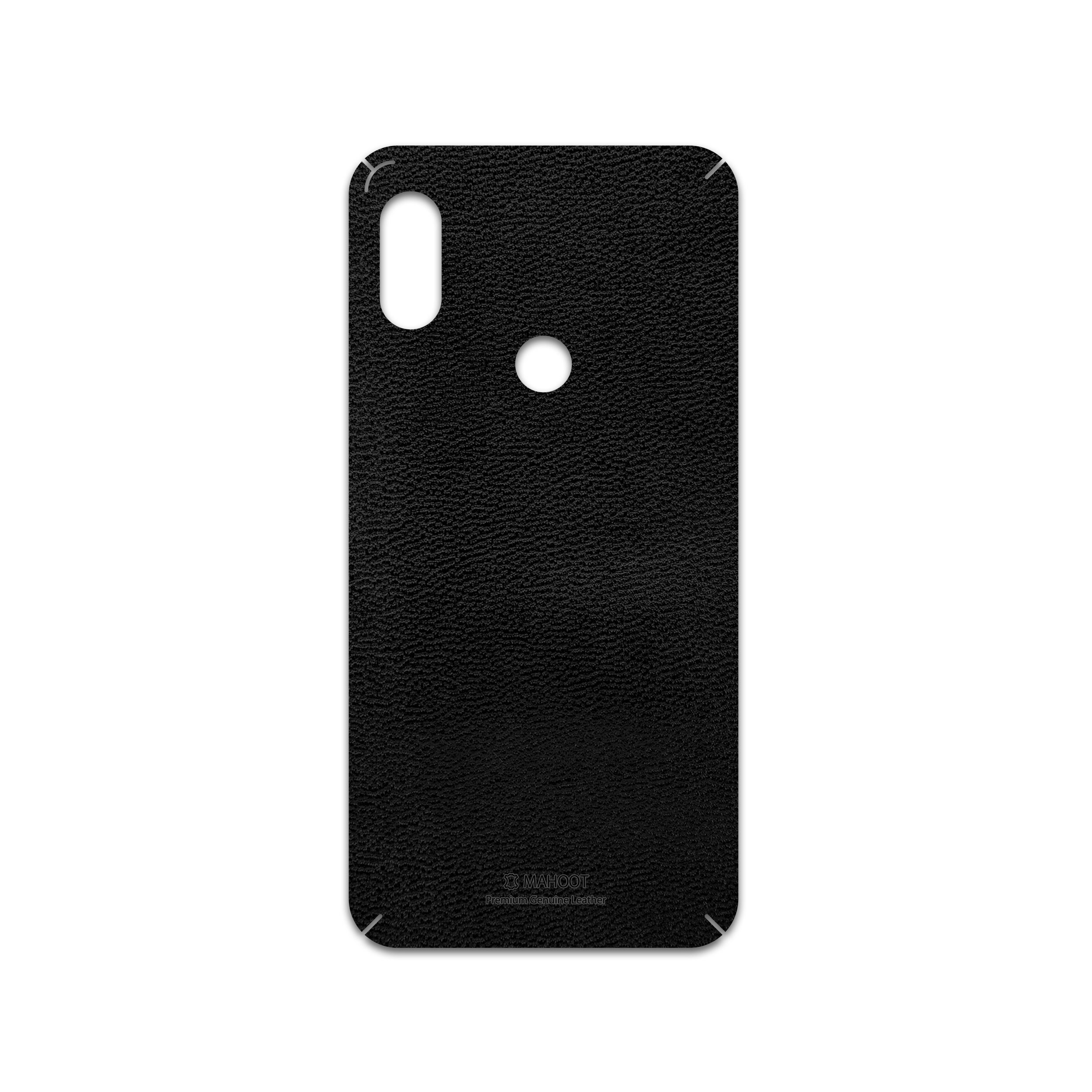 برچسب پوششی ماهوت مدل Black-Leather مناسب برای گوشی موبایل شیائومی Redmi Note 6 Pro