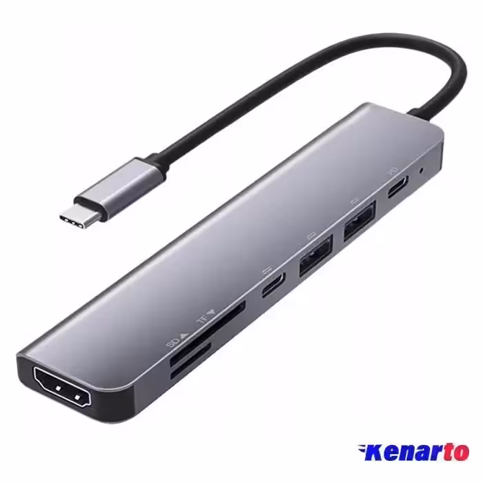 هاب 7 پورت Type-C رویال مدل RHC-2120