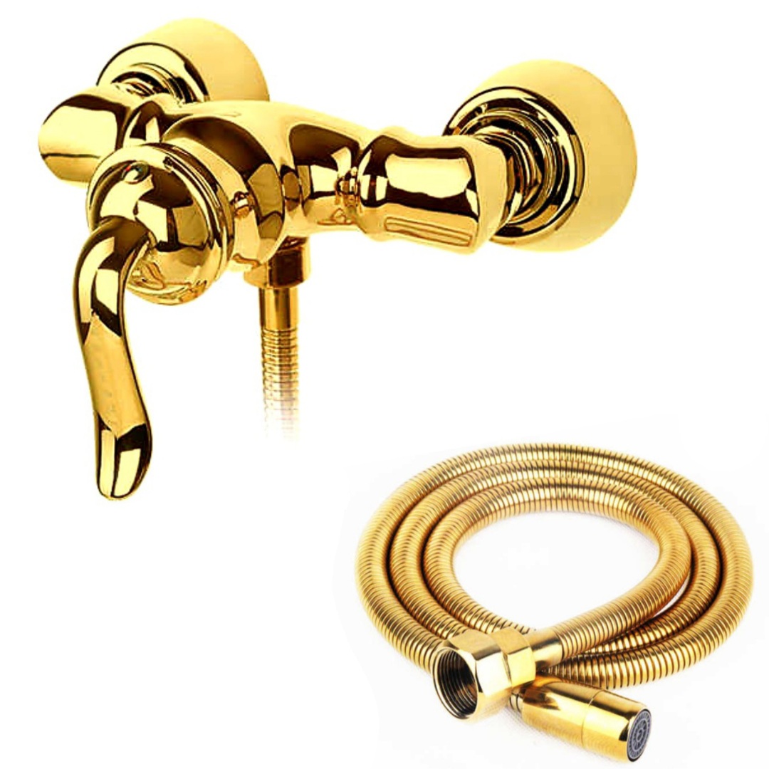 شیر سرویس بهداشتی شیرالات رز مدل آرنیکا به همراه شلنگ 