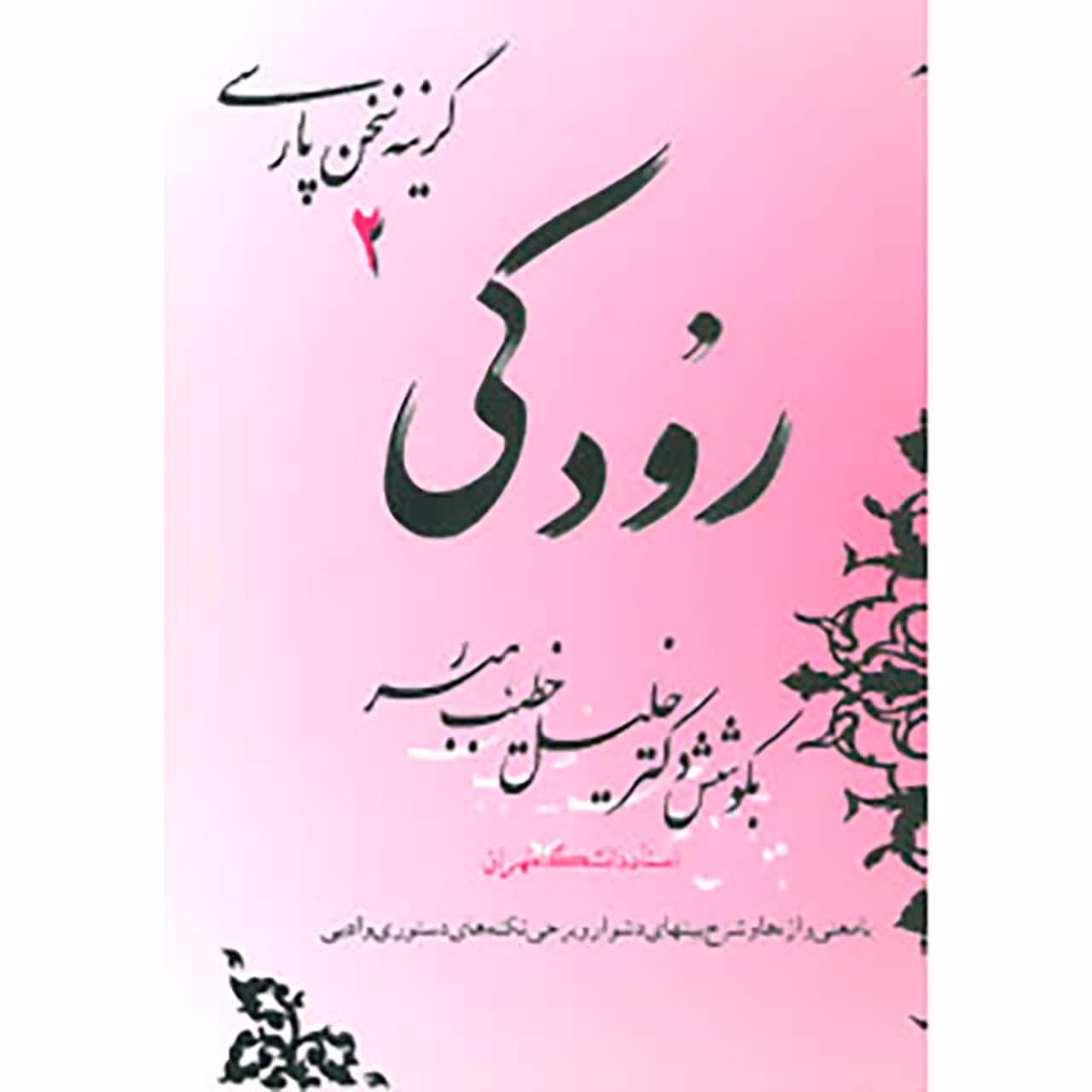کتاب گزینه سخن پارسی 2 رودکی اثر خلیل خطیب رهبر