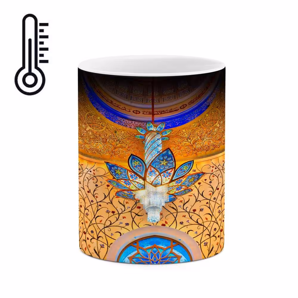 ماگ حرارتی کاکتی طرح لوستر مدل mgh15295