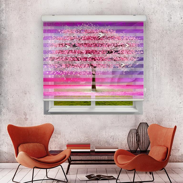 پرده زبرا مدل TD-118 سایز 200x180 سانتی متر