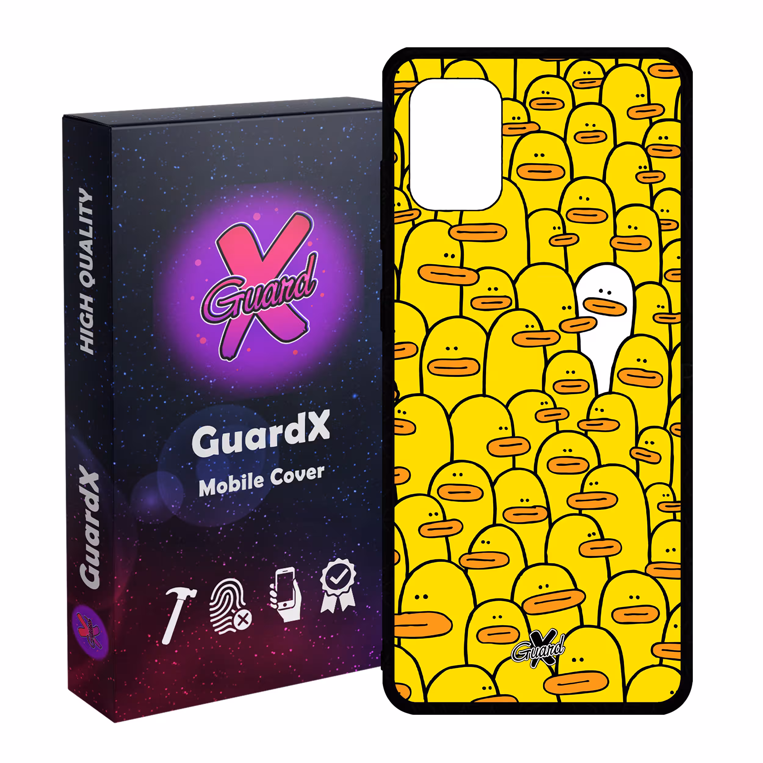 کاور گارد ایکس طرح اردک مدل Glass10361 مناسب برای گوشی موبایل سامسونگ Galaxy A31
