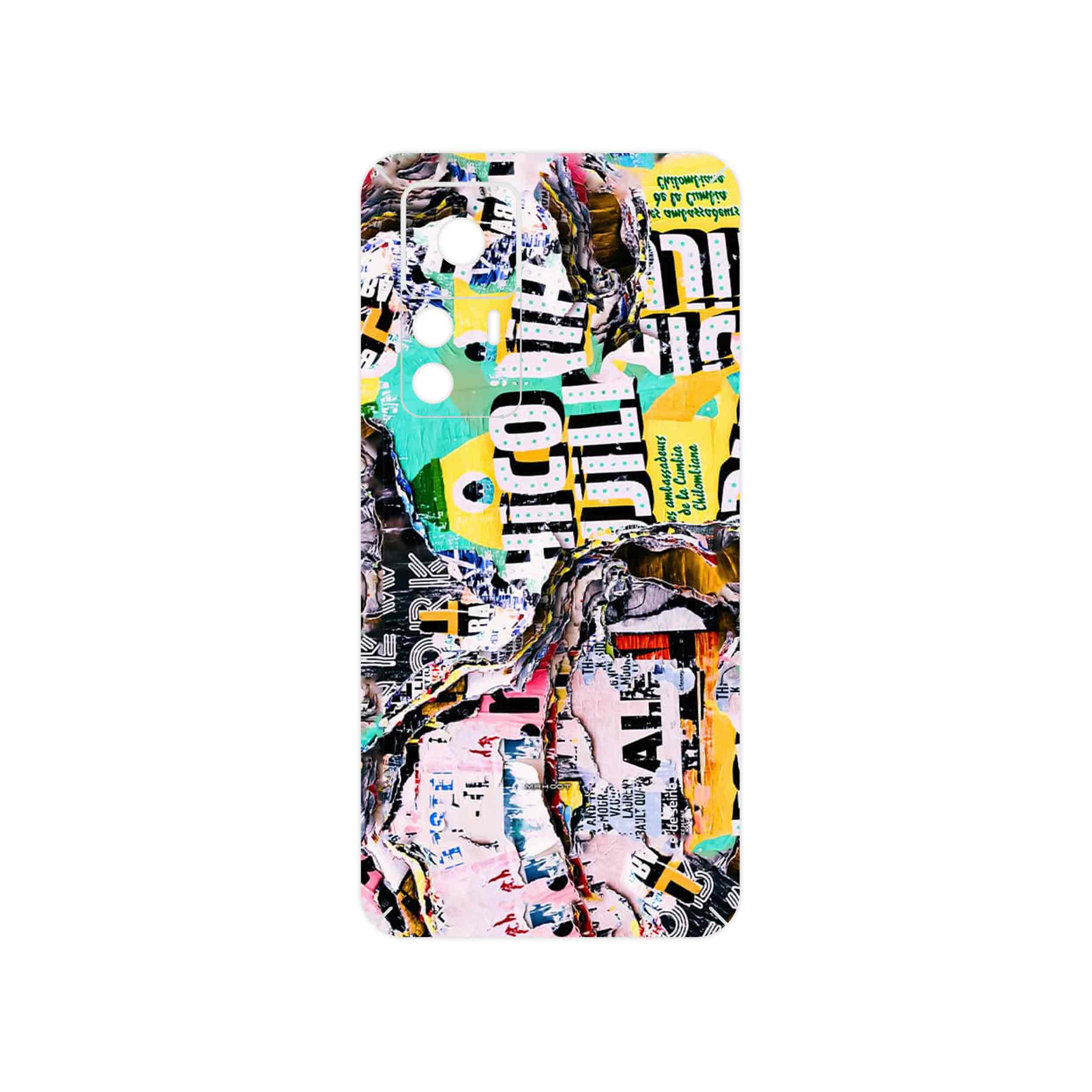برچسب پوششی ماهوت مدل Collage of Teared Paper مناسب برای گوشی موبایل شیائومی 12T Pro
