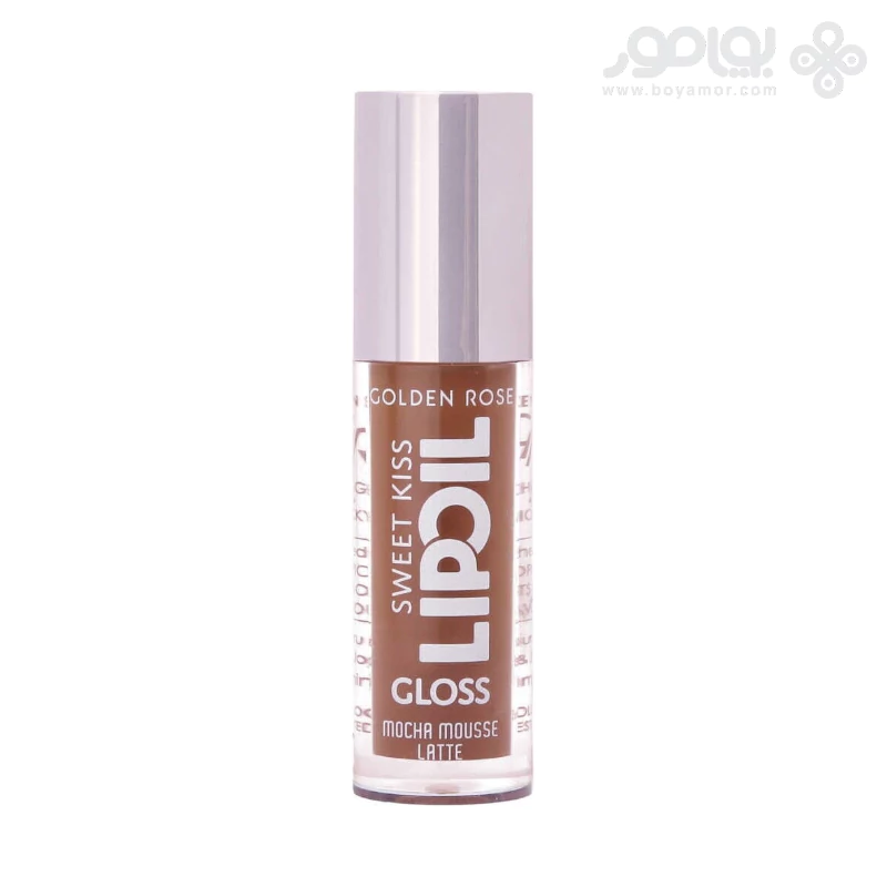 لیپ اویل براق گلدن رز مدل SWEET KISS شماره 05 رنگ MOCHA MOUSSE LATTE
