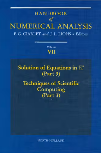 خرید و دانلود نسخه کامل کتاب Handbook of Numerical Analysis. Solution of Equations in Rn (Part 3), Techniques of Scientific Computing (Part 3)