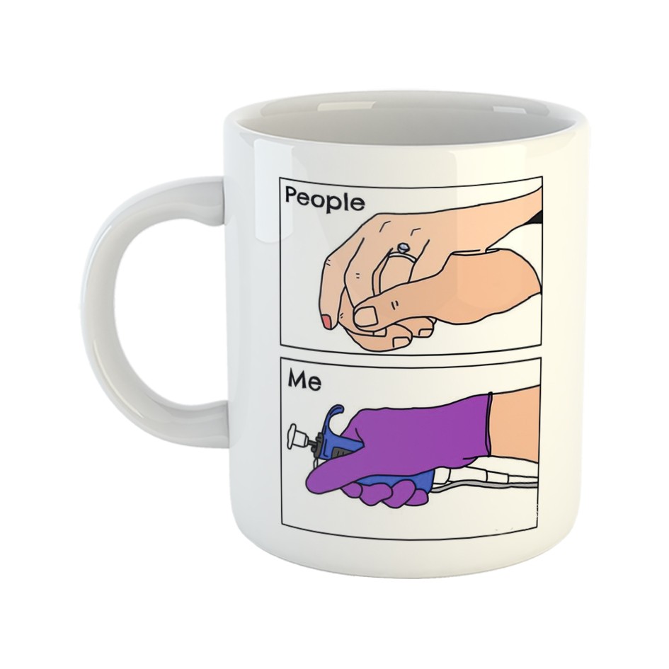 ماگ طرح کادر درمان مدل پزشک و پرستار M39