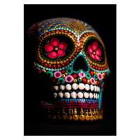 تابلو شاسی مدل skull کد 4 | دنیای قاب
